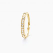 Alliance Rhea Or Jaune Diamant - Pour Femme - Pierre en Diamant de forme Ronde - Histoire d'Or