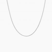 Chaîne Iris Maille Gourmette Or Blanc - Pour Femme - Histoire d'Or