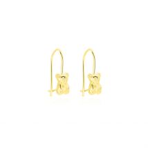 Boucles D'oreilles Pendantes Baptista Ours Or Jaune - Pour Enfant - Histoire d'Or