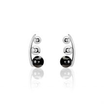 Bijoux D'oreilles Cleya Argent Blanc Céramique - Pour Femme - Histoire d'Or