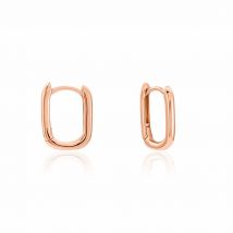 Créoles Carlyn Argent Rose - Pour Femme - Histoire d'Or