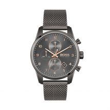 Montre Boss Skymaster Gris - Boîtier Gris - Cadran Gris - Bracelet Gris - Mécanisme en Quartz - Pour Homme - Histoire d'Or