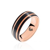 Bague Acier Rose - Pour Homme - Histoire d'Or
