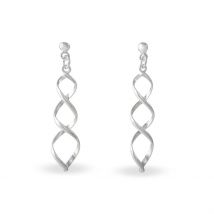 Boucles D'oreilles Pendantes Jolanda Argent Blanc - Pour Femme - Histoire d'Or