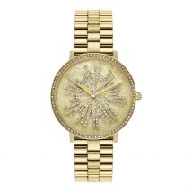 Montre Olivia Burton Ice Burst Doré - Boîtier Jaune - Cadran Champagne - Bracelet Doré - Mécanisme en Quartz - Pour Femme - Histoire d'Or