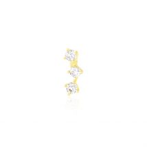 Piercing Andryale Or Jaune Oxyde - Pour Femme - Pierre en Oxyde de Zirconium de forme Ronde - Histoire d'Or