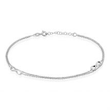 Chaîne De Cheville Noelle Argent Blanc - Pour Femme - Histoire d'Or