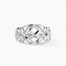 Bague Losangia Argent Blanc - Pour Femme - Histoire d'Or