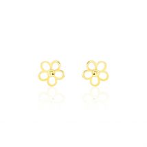Boucles D'oreilles Puces Philine Fleur Or Jaune - Pour Famille - Histoire d'Or