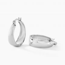 Créoles Suliac Argent Blanc - Pour Femme - Histoire d'Or