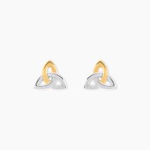 Boucles D'Oreilles Puces Or Jaune Argent Blanc - Pour Femme - Histoire d'Or