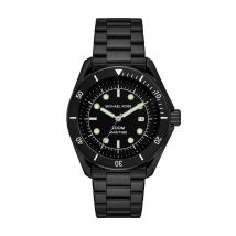 Montre Michael Kors Maritime Noir - Boîtier Noir - Cadran Noir - Bracelet Noir - Mécanisme en Quartz - Pour Homme - Histoire d'Or