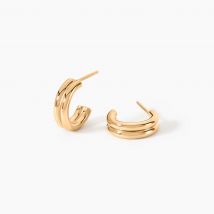 Créoles Kallista Plaqué Or Jaune - Pour Femme - Histoire d'Or