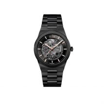 Montre Cluse Vigoureux Automatique Noir - Boîtier Noir - Cadran Noir - Bracelet Noir - Mécanisme en Automatique - Pour Homme - Histoire d'Or
