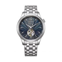 Montre Citizen Platform Auto Bleu - Boîtier Blanc - Cadran - Bracelet Blanc - Mécanisme en Mécanique - Pour Homme - Histoire d'Or