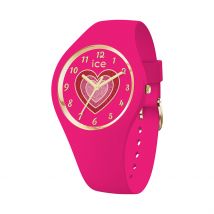 Montre Ice Watch Fantasia Rose - Boîtier Jaune - Cadran Rose - Bracelet Rose - Mécanisme en Quartz - Pour Enfant - Histoire d'Or