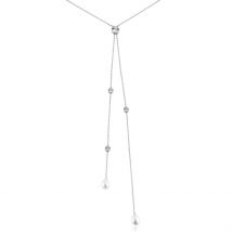 Collier De Dos Indigo Argent Perle De Culture Oxyde - Pour Femme - Histoire d'Or
