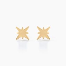 Boucles D'oreilles Puces Alisee Plaqué Or Jaune - Pour Femme - Histoire d'Or