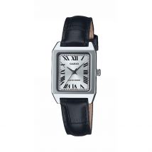 Montre Casio Collection Gris - Boîtier Blanc - Cadran Gris - Bracelet Noir - Mécanisme en Quartz - Pour Femme - Histoire d'Or