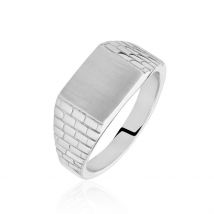 Chevalière Argent Blanc Corentyn - Pour Homme - Histoire d'Or