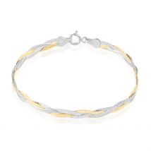 Bracelet Elae Argent Bicolore - Pour Femme - Histoire d'Or