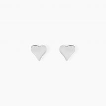 Boucles D'oreilles Puces Jeanne-françoise Argent Blanc - Pour Femme - Histoire d'Or