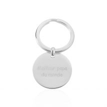 Porte Clefs Peg Acier Blanc - Pour Homme - Histoire d'Or