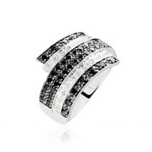 Bague Heldea Or Blanc Diamant - Pour Femme - Pierre en Diamant de forme Ronde - Histoire d'Or