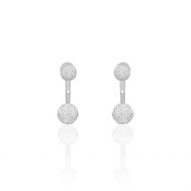 Bijoux D'oreilles Rosely Argent Blanc - Pour Femme - Histoire d'Or
