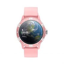 Montre Connectée Tekday - Boîtier Rose - Cadran Noir - Bracelet Rose - Mécanisme en Quartz - Pour Famille - Histoire d'Or