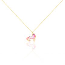 Collier Fantasila Cheval Or Jaune - Pour Enfant - Histoire d'Or