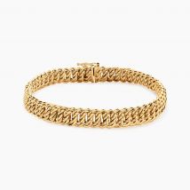Bracelet Jimmy Maille Americaine Or Jaune - Pour Femme - Histoire d'Or