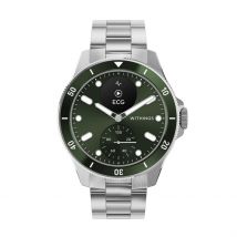 Montre Connectée Withings Scanwatch Nova - Boîtier Blanc - Cadran Noir - Bracelet Argenté - Mécanisme en Quartz - Pour Homme - Histoire d'Or