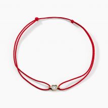 Bracelet Mon 1er Diamant Or Rose Diamant - Pour Femme - Pierre en Diamant de forme Ronde - Motif Cœur - Histoire d'Or