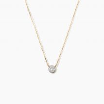 Collier Teani Or Jaune Diamant - Pour Femme - Pierre en Diamant de forme Ronde - Histoire d'Or
