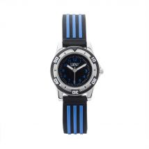 Montre Upp Alexis Noir - Boîtier Blanc - Cadran Noir - Bracelet Bicolore - Mécanisme en Quartz - Pour Enfant - Histoire d'Or