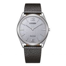 Montre Citizen Suratto Gris - Boîtier - Cadran Gris - Bracelet Noir - Mécanisme en Quartz - Pour Homme - Histoire d'Or