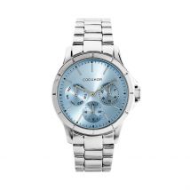 Montre Codhor Juliette Bleu Sky - Boîtier Blanc - Cadran Blanc - Bracelet Argenté - Mécanisme en Quartz - Pour Femme - Histoire d'Or
