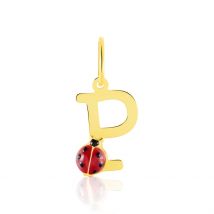 Pendentif Helidie Coccinelle Lettre Or Jaune - Pour Enfant - Histoire d'Or