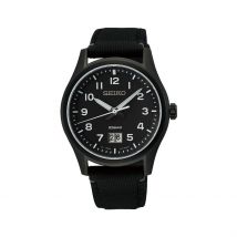 Montre Seiko Sport Noir - Boîtier Noir - Cadran Noir - Bracelet Noir - Mécanisme en Quartz - Pour Homme - Histoire d'Or