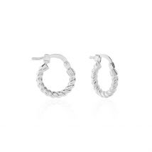 Créoles Appolina Argent Blanc - Pour Femme - Histoire d'Or