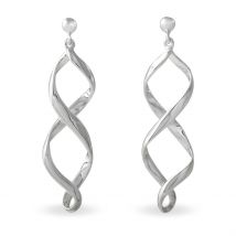 Boucles D'oreilles Pendantes Jolanda Argent Blanc - Pour Femme - Histoire d'Or