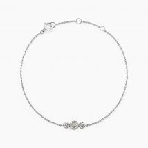 Bracelet Automne Or Blanc Diamant - Pour Femme - Pierre en Diamant de forme Ronde - Motif Cercle - Histoire d'Or