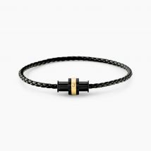 Bracelet Jourdan Cuir De Vache Noir - Pour Homme - Histoire d'Or