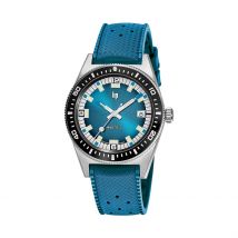 Montre Lip Nautic 3 Tropic Bleu - Boîtier Blanc - Cadran Blanc - Bracelet Bleu - Mécanisme en Automatique - Pour Homme - Histoire d'Or