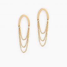 Boucles D'oreilles Pendantes Brin D'or Or Jaune - Pour Femme - Histoire d'Or