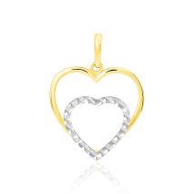 Pendentif Eudocie Double Coeurs Or Bicolore - Pour Femme - Histoire d'Or