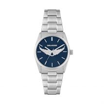Montre Zadig & Voltaire Bleu - Boîtier Blanc - Cadran Blanc - Bracelet Argenté - Mécanisme en Quartz - Pour Femme - Histoire d'Or