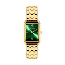 Montre Codhor Arianne Vert - Boîtier Jaune - Cadran Vert - Bracelet Doré - Mécanisme en Quartz - Pour Femme - Histoire d'Or