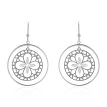 Boucles D'oreilles Puces Claudio Or Blanc - Pour Femme - Histoire d'Or